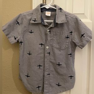 Button up Airplane Shirt